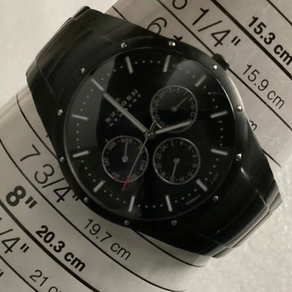 Skagen Denmark Black Titanium Men’s Watch Model 596XLTMXB